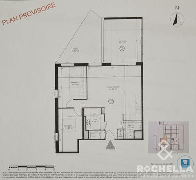 Appartement - 71 m² - 3 pièces