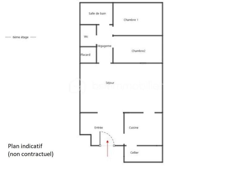 Appartement - 60 m² - 3 pièces
