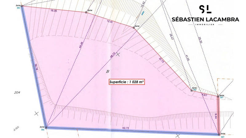 Terrain - 1 028 m²