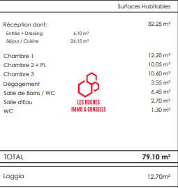Appartement - 78 m² - 4 pièces