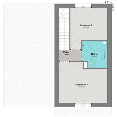 Maison - 102 m² - 5 pièces