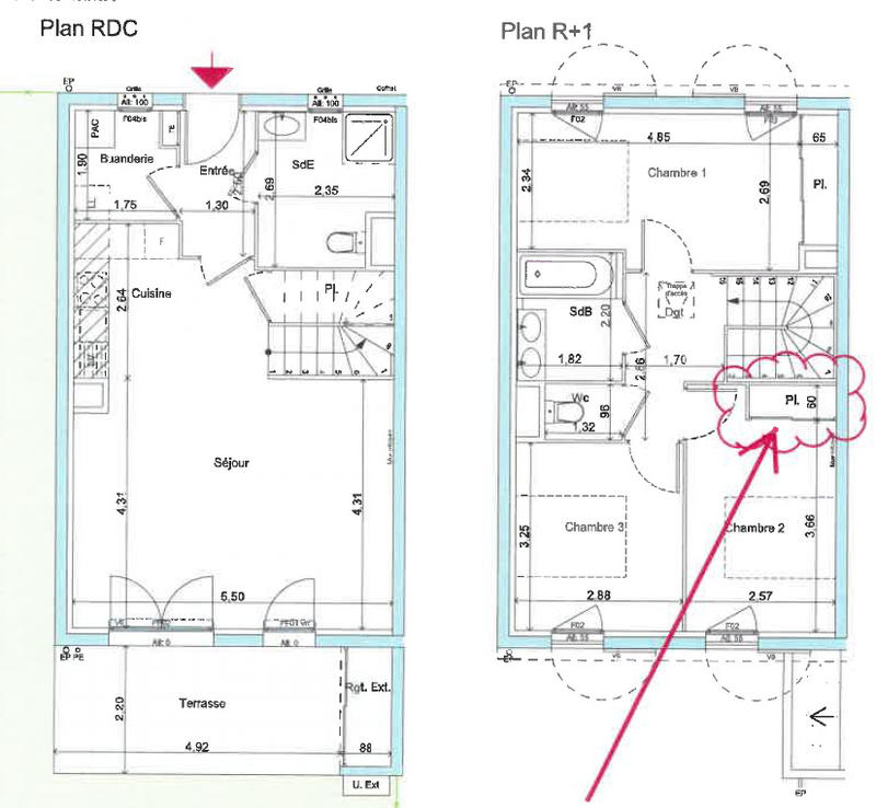 Maison - 89 m² - 4 pièces