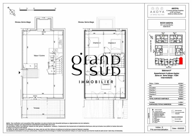 Appartement - 95 m² - 4 pièces
