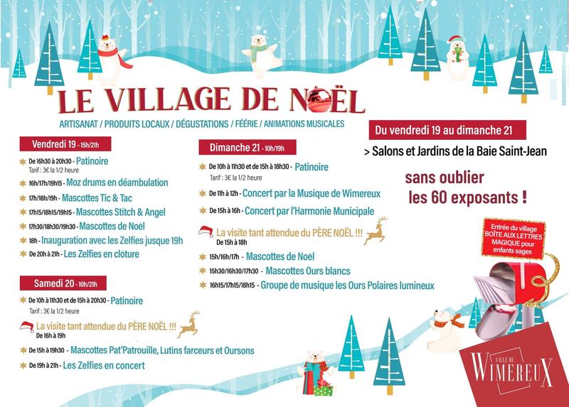 Village de Noël : la visite du père Noël