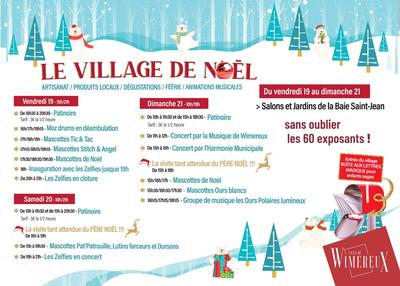 Village de Noël : la visite du père Noël
