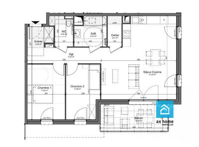 Appartement - 73 m² - 3 pièces