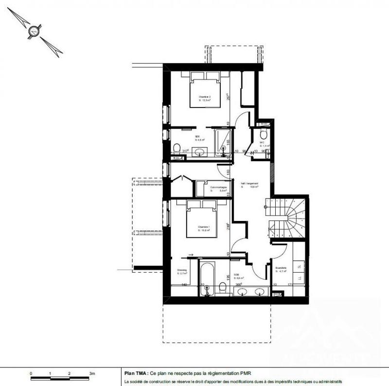 Duplex - 116 m² - 5 pièces