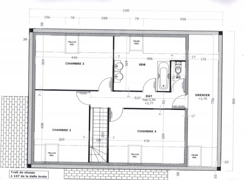 Maison - 107 m² - 6 pièces