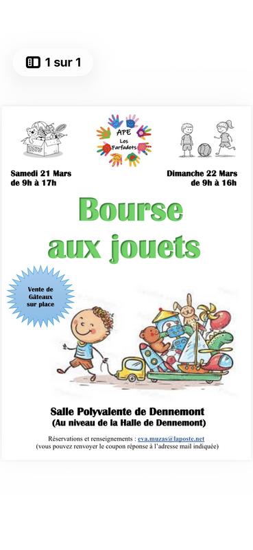 Bourse aux jouets et puériculture