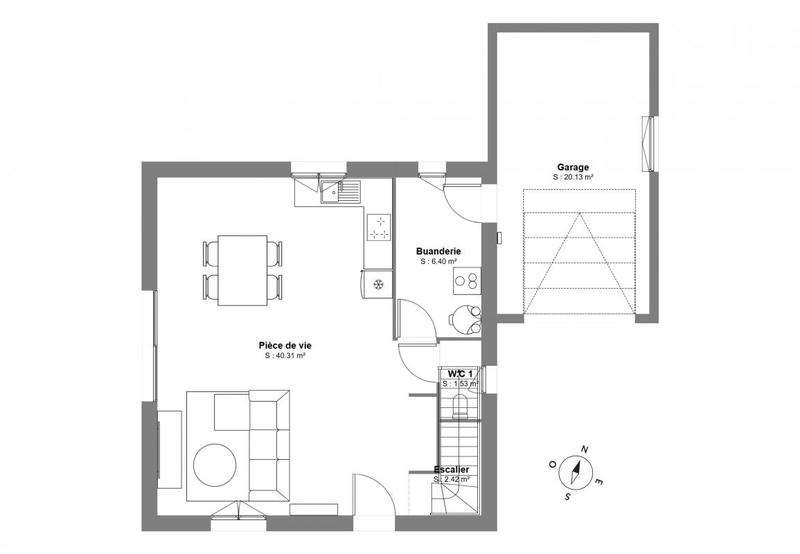 Maison - 95 m² - 4 pièces