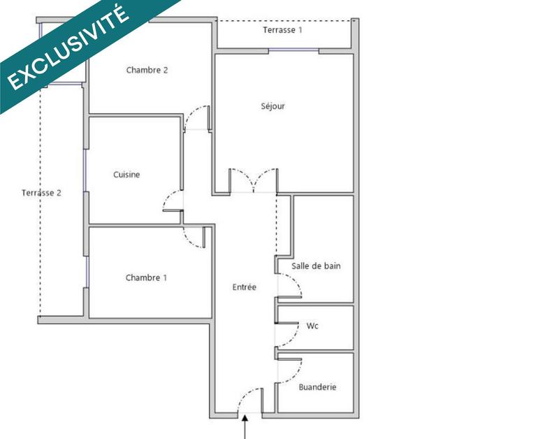 Appartement - 85 m² - 3 pièces