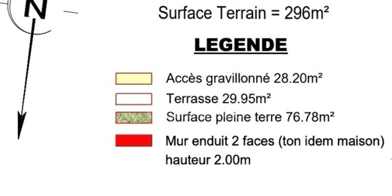 Terrain constructible - 296 m²