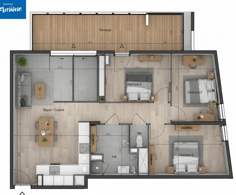 Appartement - 81 m² - 4 pièces