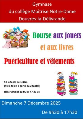 Bourse aux jouets, vêtements et puériculture
