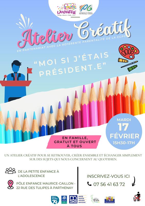 Atelier créatif "Moi si j'étais Président.e"