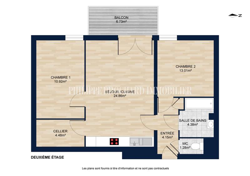 Appartement - 63 m² - 3 pièces