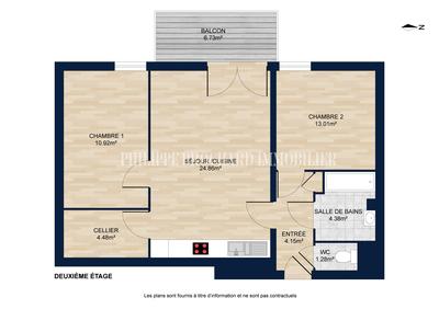 Appartement - 63 m² - 3 pièces