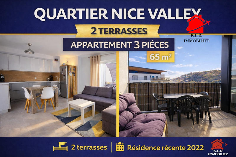 Appartement - 65 m² - 3 pièces