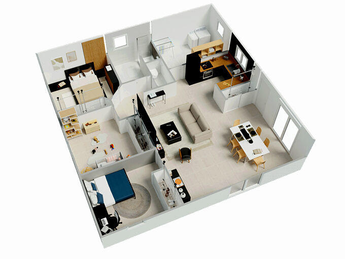 Maison - 94 m² - 5 pièces