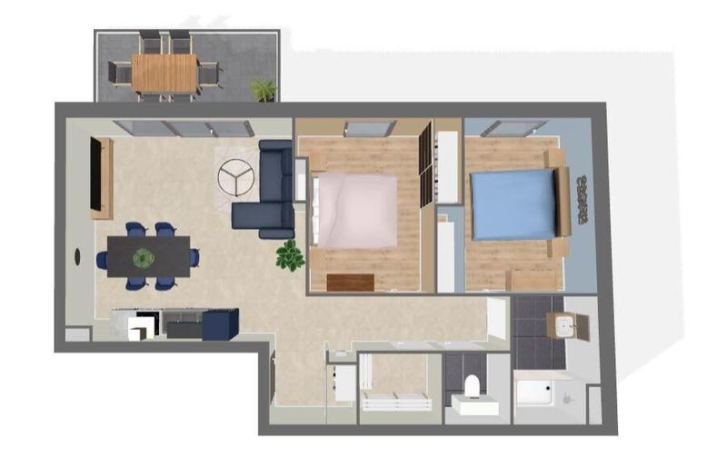 Appartement - 68 m² - 3 pièces