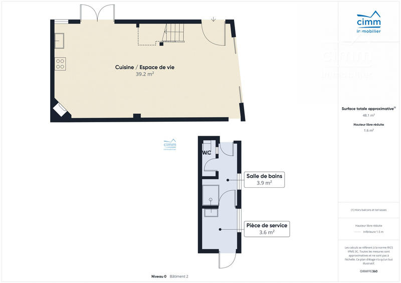Appartement - 82 m² - 3 pièces