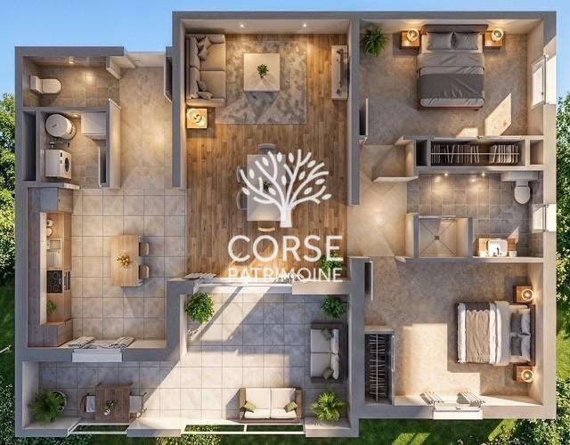 Appartement - 64 m² - 3 pièces