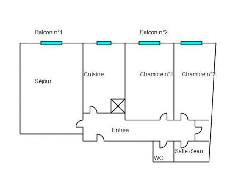 Appartement - 55 m² - 3 pièces