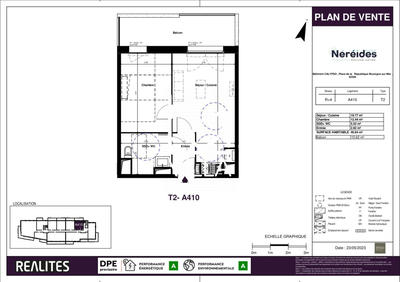 Appartement - 41 m² - 2 pièces