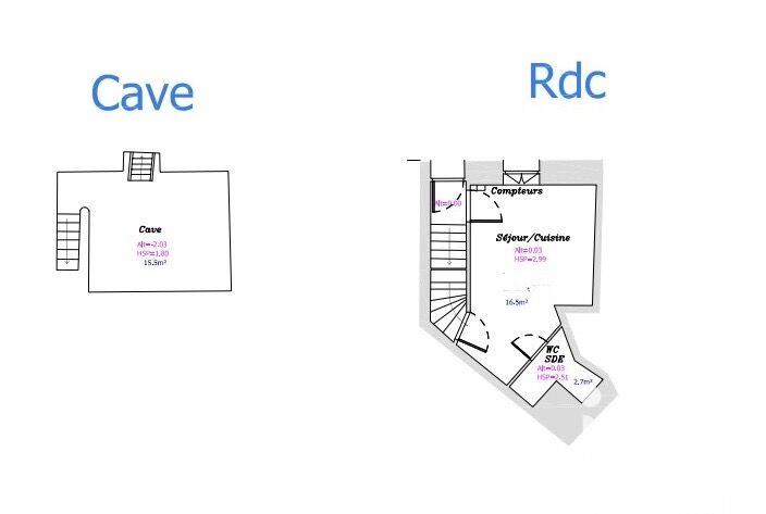 Appartement - 19 m² - 2 pièces