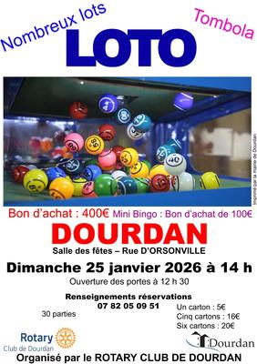 Loto (30 parties) + bingo + tombola