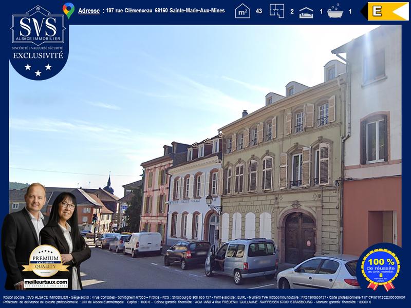 Appartement - 43 m² - 2 pièces