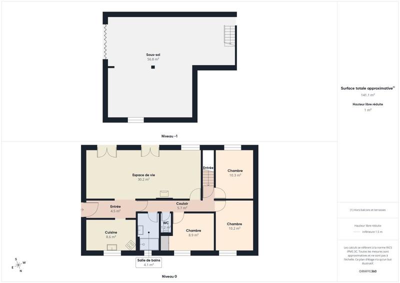 Maison - 85 m² - 4 pièces