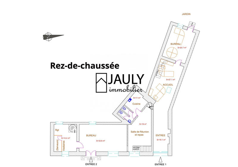 Bureau - 266 m² - 10 pièces