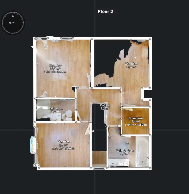 Maison - 90 m² - 4 pièces