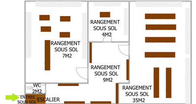 Bureau - 280 m² - 5 pièces