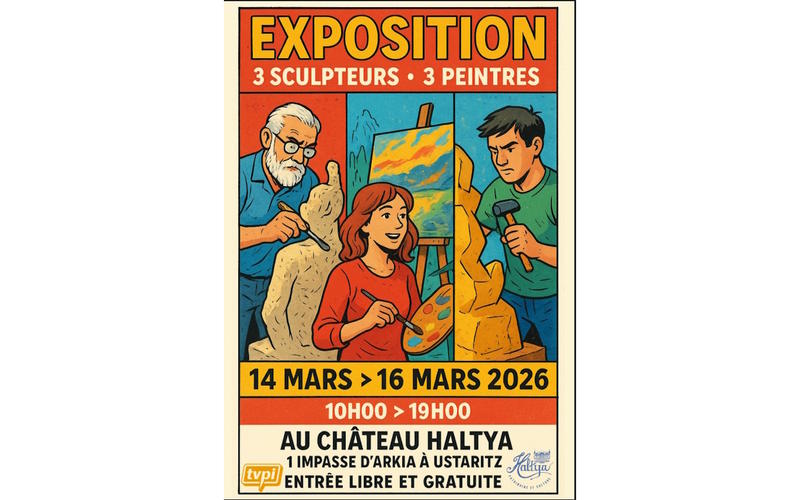 Exposition : 3 sculpteurs - 3 peintres