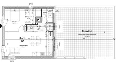 Appartement - 51 m² - 2 pièces