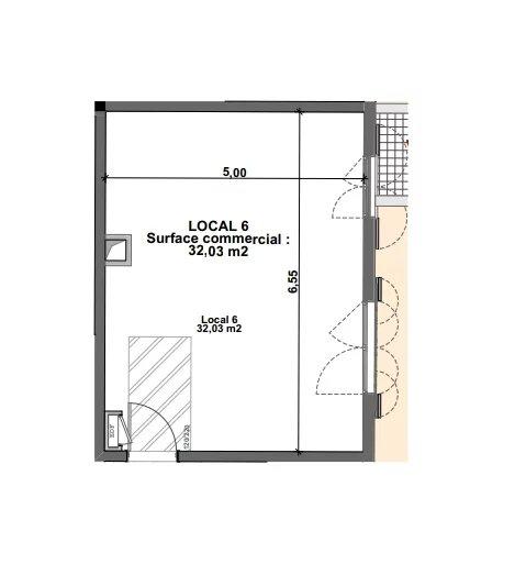 Local commercial - 32 m² - 1 pièce