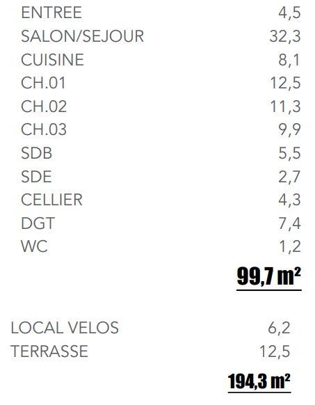 Maison contemporaine - 100 m² - 4 pièces