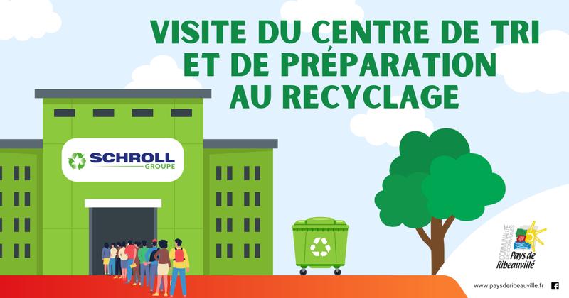 Visite du centre de tri et de préparation au recyclage