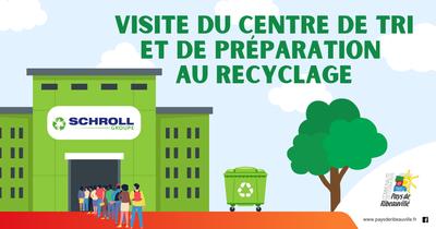 Visite du centre de tri et de préparation au recyclage