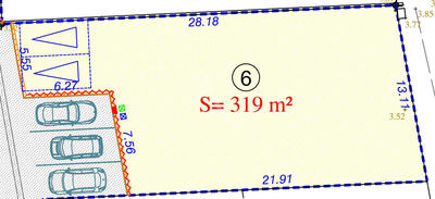 Terrain - 319 m²