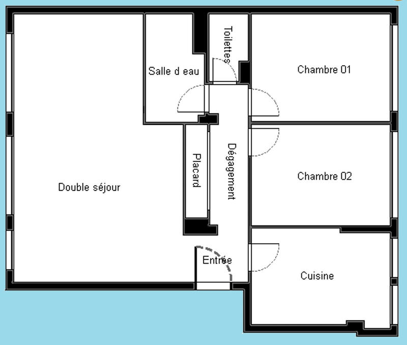 Appartement - 67 m² - 3 pièces