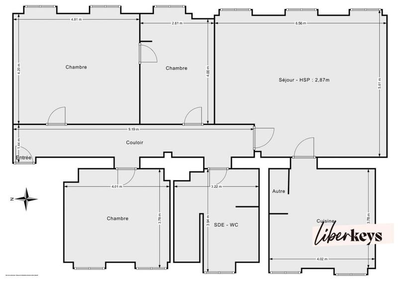 Appartement - 116 m² - 4 pièces