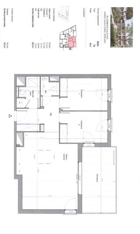 Appartement - 70 m² - 3 pièces