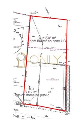 Terrain constructible - 846 m²