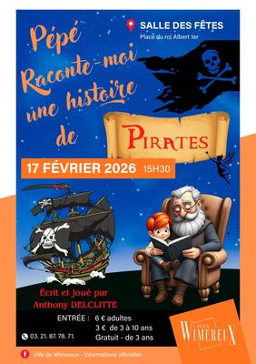 Activités vacances scolaires  - Pépé, raconte-moi une histoire de pirates