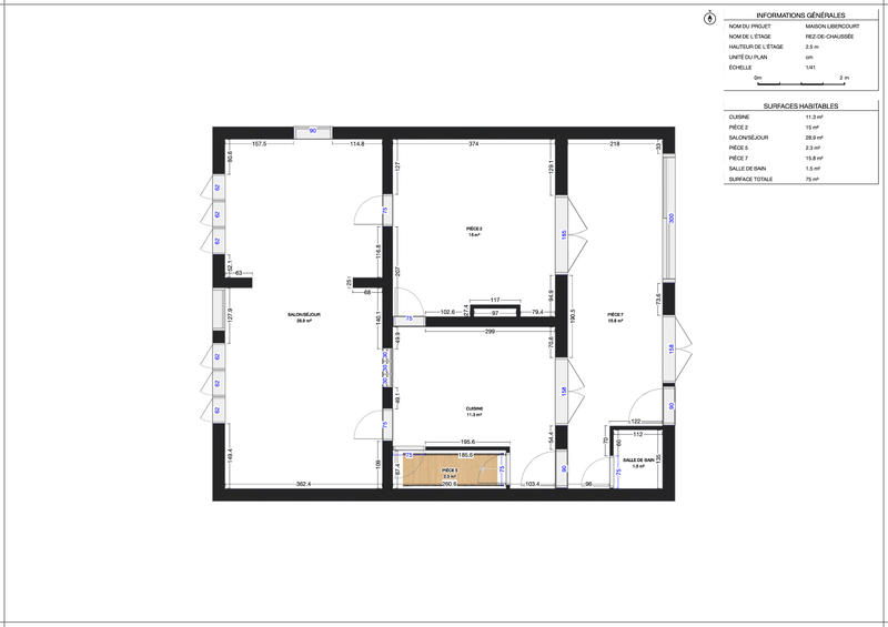 Maison - 111 m² - 5 pièces