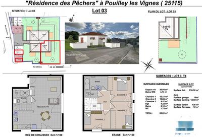 Appartement - 82 m² - 4 pièces