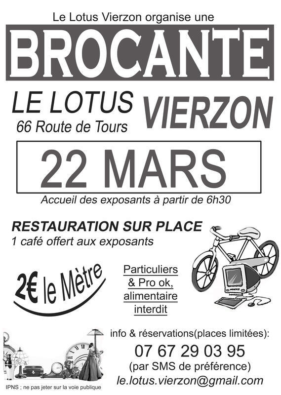 Brocante - vide greniers du lotus